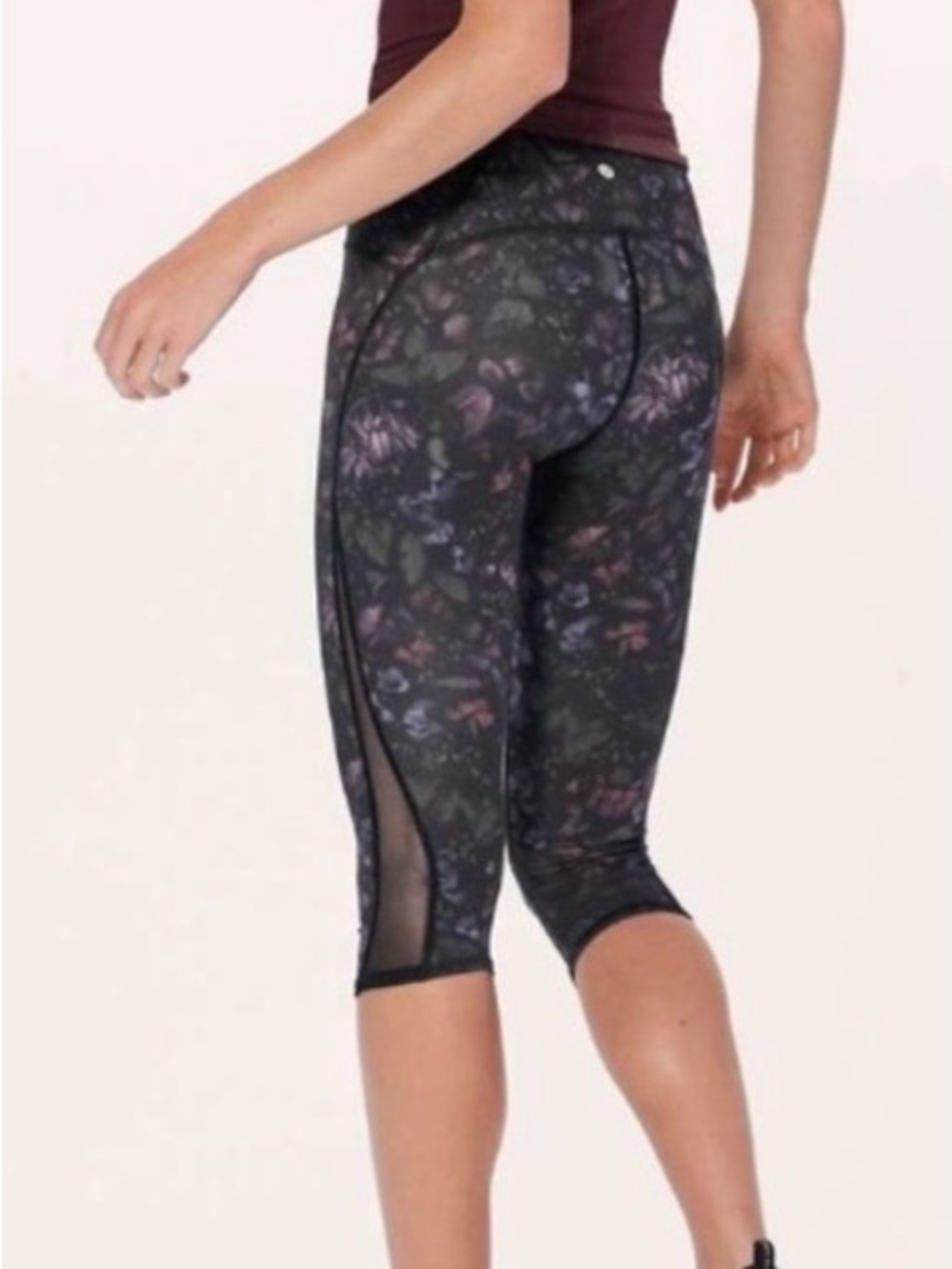 Lululemon Athletica Train Times Crop in Frozen Flourish Multi 4